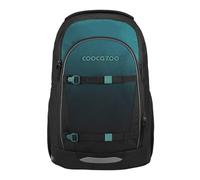 Coocazoo Every School Backpack, Ergonomic & Adjustable Satchel, Height Adjustable, with Chest Strap & Waist Belt, from 3rd Grade, Teal Shadows - Black-Blue, Teal Shadows