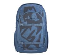 Coocazoo Every School Backpack, Ergonomic & Adjustable Satchel, Height Adjustable, with Chest Strap & Waist Belt, from 3rd Grade, Graffiti Groove - Blue, Graffiti Groove