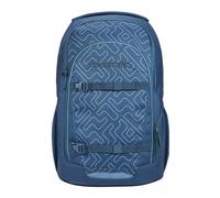 coocazoo Every School Backpack, Ergonomic & Adjustable Satchel, Height Adjustable, with Chest Strap & Waist Belt, from 3rd Grade, Blue Maze, 29 x 45 x 22 cm, School backpack