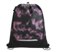 Coocazoo Gym Bag with Zip Pocket and Drawstring, Reflective Elements, Buckle for Attaching to School Backpack 10 Litres, 3rd Grade, Pink Illusion - Black/Pink, Pink Illusion
