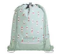 coocazoo Gym Bag with Zip Pocket and Drawstring, Reflective Elements, Buckle for Attaching to School Backpack 10 Litres, 3rd Grade, Dancing Dots - Mint, Dancing Dots