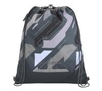 coocazoo Gym Bag with Zip Pocket and Drawstring, Reflective Elements, Buckle for Attaching to School Backpack 10 Litres, 3rd Grade, Dark Race - Grey, Dark Race