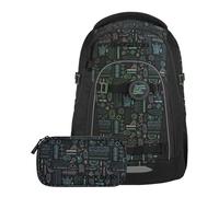 coocazoo Mate School bag set black
