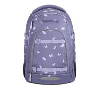 Coocazoo Mate School Backpack, Ergonomic & Adjustable Satchel, Height & Size Adjustable, with Chest Strap & Waist Belt, from 3rd Grade, Reflective Wings - Purple, Reflective Wings