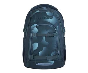 Coocazoo Mate School Backpack, Ergonomic & Adjustable Satchel, Height & Size Adjustable, with Chest Strap & Waist Belt, from 3rd Grade, Aqua Flow - Blue, Aqua Flow
