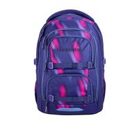 Coocazoo PORTER Aurora Glow School Backpack, Purple, Ergonomic & Adjustable Satchel, Height & Size Adjustable, with Chest Strap & Waist Strap, from 3rd Class
