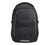 Coocazoo Porter School Backpack Black Coal, Ergonomic & Adjustable Satchel, Height & Size Adjustable, with Chest Strap & Waist Belt, from 3rd Grade