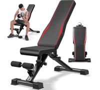 COOCHEER Bench Press Bench 408 kg for Full Body, Adjustable Weight Bench, Foldable Training Bench Set for Home, Incline Bench, Flat Bench, Fitness Bench for Strength Training, Home Studio, Apartment