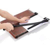 COOCHEER Paper Cutter, Professional A3 Lever Cutter, Photo Cutter for School and Office, Handle Length: 550 mm, Made of Wood