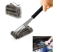 Coocnh 18" Stainless Steel BBQ Grill Brush - 3-in-1 Grill Cleaner with Stainless Steel Wire Bristles - Effortless Cleaning, Safe and Durable