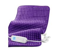 CooCoCo Electric Heating Pads for Women, FSA HSA Eligible Heat Pad for Back Pain & Period Cramps, Birthday Gifts for Mom/Grandma/Wife/Girlfriend/Her, Machine Washable 17''x 33'', Purple