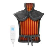 CooCoCo Heating Pad for Back Pain Relief, Birthday Gifts for Dad Mom Women Men, FSA Eligible Items, Electric Heat Pad for Neck Shoulders, Auto Off, Moist Heating, 24"x33", 10ft Cord, Gray