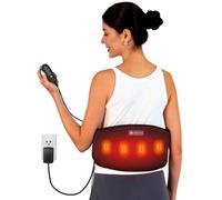 CooCoCo Heating Pad for Back Pain Relief, Lower Back Massager with Heat, Heating Pad with Massager for Cramps, Auto Shut Off, Birthday Gifts for