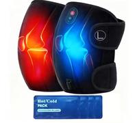 CooCoCo Knee Massager with Heat/Cold, Gifts for Him Men Husband, FSA or HSA Eligible, Heated Knee Brace Wrap Warmer for Pain Relief, Heating Pad