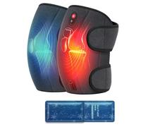 CooCoCo Knee Massager with Heat/Cold, Gifts for Men, Women, FSA HSA Eligible, Heated Knee Brace Wrap Warmer for Pain Relief, Knee Heating Pad for Dad Mom Husband Wife