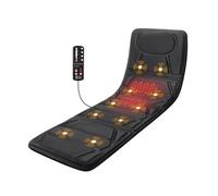CooCoCo Massage Mat with Heat, Massage Pad with 10 Vibration Motors, Full Body Massager for Neck and Back, Bed Massager for Shoulders, Lumbar and Legs, Regal