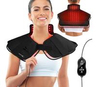 CooCoCo Red Light Therapy for Body, 660nm&850nm Light Therapy Pad for Neck Shoulder Pain Relief, Wearable Red Light Therapy Wrap with Pulse, Gift for Men Women