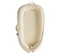 CooCooBaby Baby Lounger, 100% Organic Cotton Pillow Cover for 0-18 Months, Portable Adjustable Infant Floor Seat for Travel, Newborn Essentials, Baby Gifts (Corduroy,CreamyWhite)