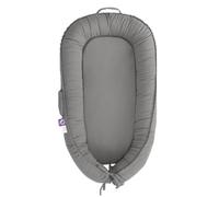 CooCooBaby Infant Lounger, Baby Nest Cover for Baby Girls & Boys, Newborn Essentials for Baby 0-12 Months, 100% Cotton Breathable, Portable Travel Bed (Slate_Gray)
