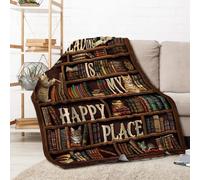 Cooctwin Gifts for Book Lovers, Readers/Women, Librarian - Throw Blanket 102 x 127 cm, Book Club Gift Ideas