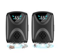 COODAY Ultrasonic Mouse Repellent Black(2 pieces),Automatic frequency conversion Rodent Repellent,Indoor Repeller Plug in Pest Control,Efficient Against Mice Mosquitoes Spider Cockroach Ants Etc.