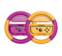 COODIO Pro Switch Wheel, Joy Con Racing Wheel, Comfort Grip Steering Wheel For Mario Kart 8 Deluxe / Nintendo Switch & OLED Model, Neon Purple / Neon Orange (2 Packs)