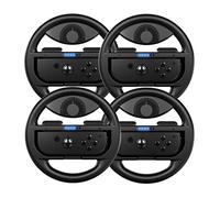 COODIO Switch Wheel, Switch Racing Wheel, Joy-Con Steering Wheel For Mario Kart 8 Deluxe / Nintendo Switch & OLED Model, Black (4 Packs)