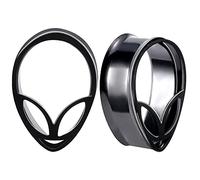 COOEAR 1 Pair Gauges for Ears Tear Drop Alice Style Ear Tunnels Plugs Men Women Flesh Stretchers Expander 8mm to 25mm.