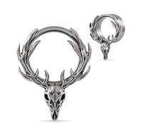 COOEAR Double Flared Ear Tunnel, Flesh Ear Gauges Expander, Piercing Stretchers Earrings., AS8657, 19mm, Metal, sandstone