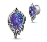 COOEAR Stainless Steel Ear Tunnel and Plug, Flesh Gauges for Earrings, Melt Photo Frame Design Piercing Expander Stretchers., 22 mm, Stainless Steel, sandstone