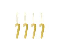 Cooee Design Cooee bauble brass 4-pack Candy cane