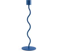 Cooee Design - Curved Candle Holder 26 cm, Royal Blue - Royal Blue