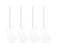 Cooee Design Easter Deco hare Easter decoration 4-pack White