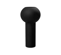 Cooee Design Pillar HI-028-27-BK Ceramic Vase Hand-Made Diameter 12 cm Height 24 cm Black