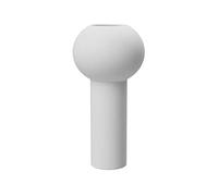 Cooee Design Pillar HI-028-27-WH Ceramic Vase Hand-Made Diameter 12 cm Height 24 cm White
