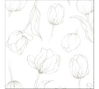 Cooee Design Tulipa napkins 33x33 cm White