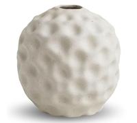 Cooee Design - Vase, Flower Vase - Seedpod - Ceramic - Colour: Vanilla/Cream White - (Diameter x Height) 14 x 14 cm