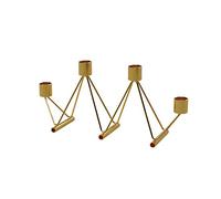 Cooee Design Vinkel Brass Candle Holder, Stainless Steel, Brass, L: 8, W: 30, H: 13.5 cm
