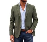 COOFANDY Men's Casual Blazer Unlined Sport Coat Regular Fit Suit Jacket, Army Green, S