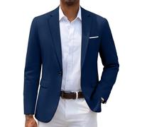 COOFANDY Mens Floral Tuxedo Jacket Paisley Shawl Lapel Suit Blazer Jacket for Dinner,Prom,Wedding, Blue, S