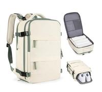 coofay Casual Backpack Traveling Backpack, A-beige With Green, Standard, Daypack Backpacks