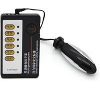 COOFINE Electric Shock Anal Plug Metal Butt Plug Thread Stimulation Inserting Toys Anal Butt Plug Electro Power Box Toys for Beginners and Advanced Users for Adult Sex Toys