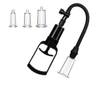 COOFINE Nipple Sucker Enlargement Enlarger Set Nipple Clit Sucker Trigger Pump Enlarger Suction Vacuum Suck Enhancer Sex Toy Nipple Sucker (3 Sizes)
