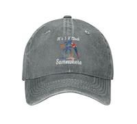COOFOOK 5 Oclock Somewhere Hat It is for Men Baseball Hats Vintage Hat Gray