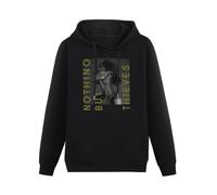 COOFOOK Men's Casual Shirt Nothing But Thieves 'Broken Machine' Hoody Black