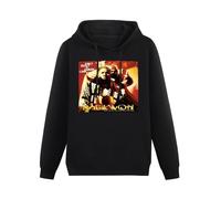 COOFOOK Men's Cotton Hooded Raekwon Hoody Only Built 4 Cuban Linx Vinyl Cd Cover Black