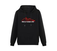COOFOOK Michael Schumacher Logo Schumi Racing Hoody Graphic Printed Top for Mens Black