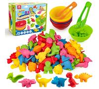 Coogam Counting Dinosaur Sorting Toy Set, Colour Sorting Toys for Toddlers