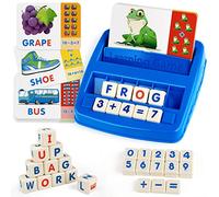Coogam Matching Letter Game, Scrabble Letters & Math Counting Toy for Kids