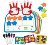 Coogam Montessori Mathematically Controlled Numerical Counting Blocks, Magnetic Ten Plus Minus Exercise Plates, Suitable for Educational Learning Toys for 1st to 3rd Grade